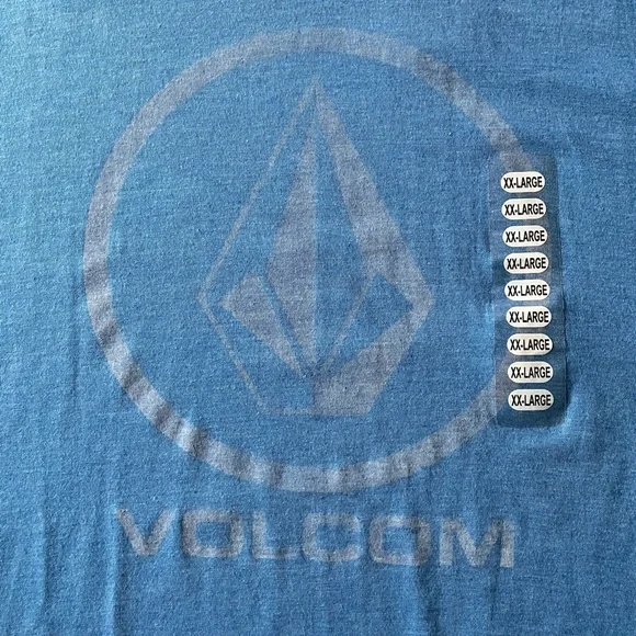 Volcom Blue Logo Tee - Size XXL - Picture 4 of 7